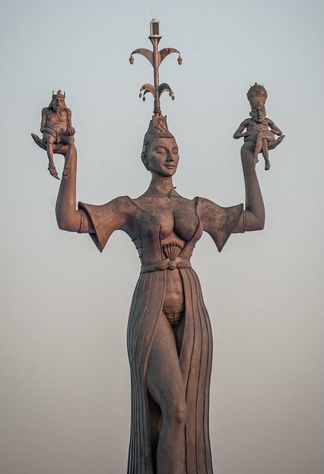 Ein Bild der Imperia-Statue in Konstanz am Bodensee